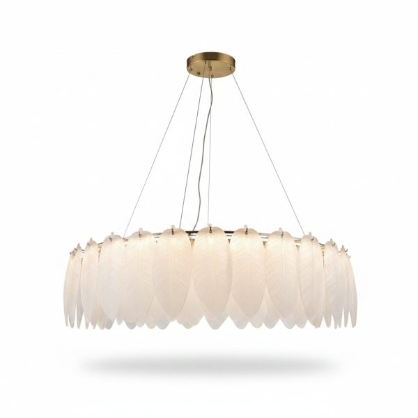 Suspension LED Cosy Plumes 80cm 3 Couleurs 105W
