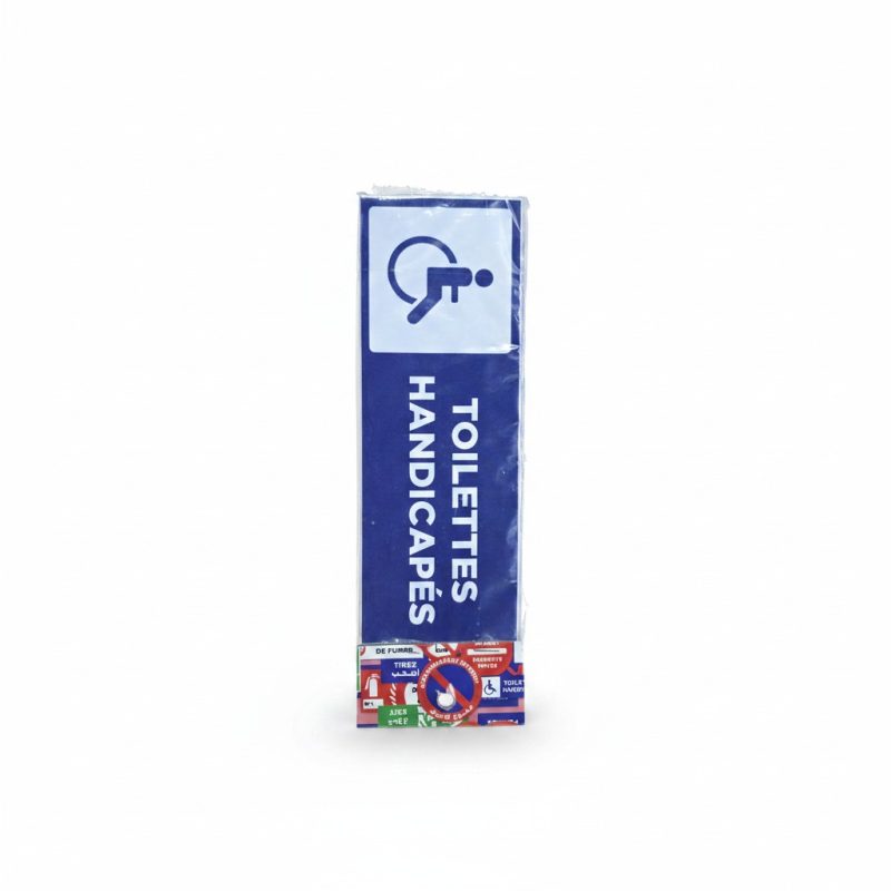 9737131 Panneau Signalétique Toilettes Handicapés Pictogramme Inclus