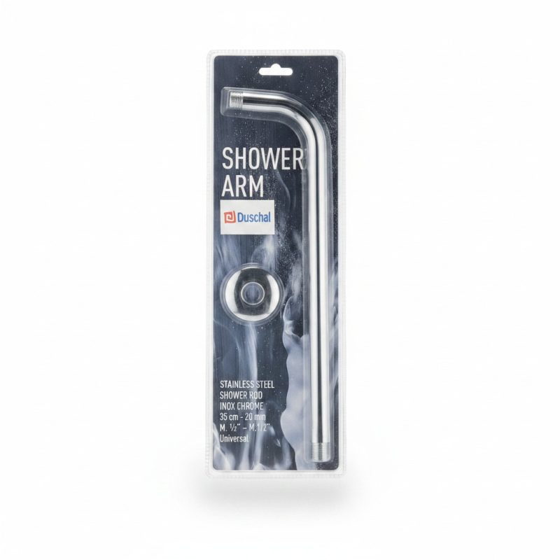 9546011 Bras de Douche Inox Chromé Universel 35 cm Duscha