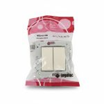 Interrupteur Double Allumage Ingelec Alyans M5814/10M Marfil