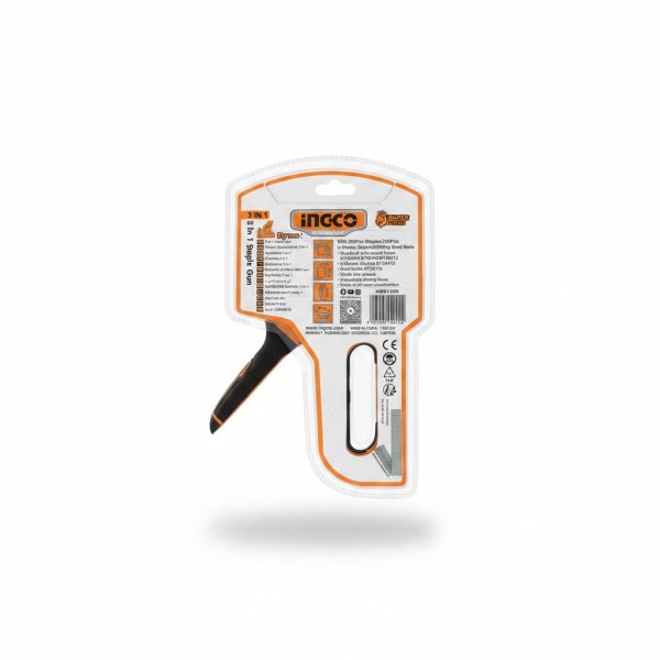 Agrafeuse 3 en 1 clous et agrafes Ingco HSG1405