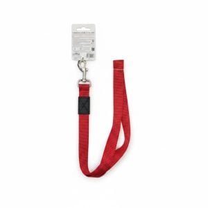 Laisse en nylon rouge L 120x2,5 cm Lisy