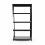 Étagère métallique noire 5 niveaux pour garage ou cave