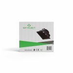 Spot Carré Fixe GU10 Plastique Noir SAVYALIGHT