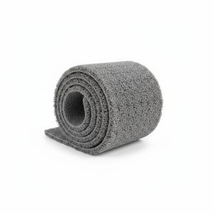 Paillasson Bouclé PVC Gris en Rouleau à la Découpe