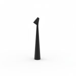 Lampe de table LED E27 design conique noir et or