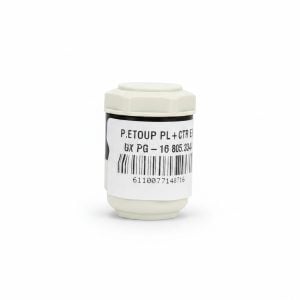 Presse-étoupe plastique gris PG-16 avec contre-écrou