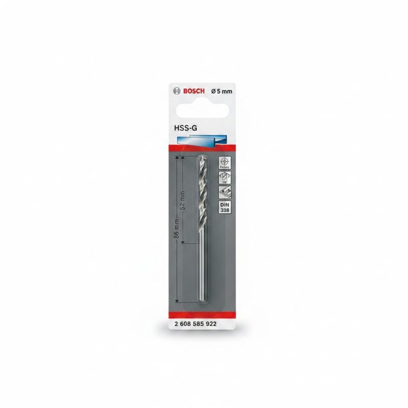8159961 Foret à métaux HSSG DIN 338, 5x86 mm, Bosch Professional