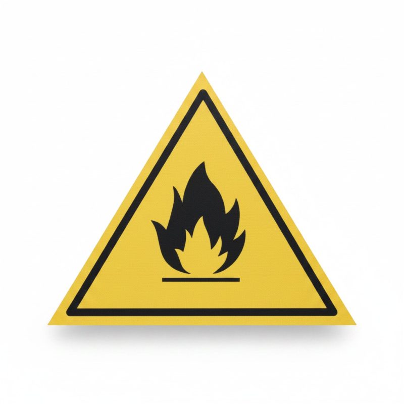 Panneau de signalisation Danger Matières Inflammables