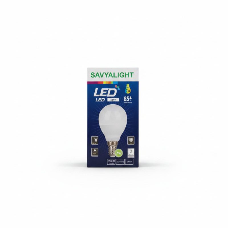 Ampoule LED Sphérique G45 7W E14 6500K SAVYALIGHT