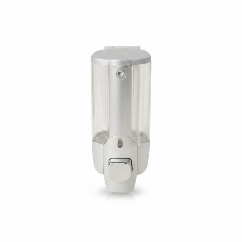 Distributeur de savon mural à fixer | Argenté et translucide