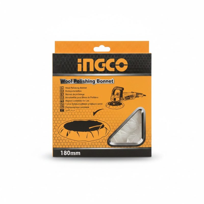 Bonnet de polissage en laine 180mm INGCO