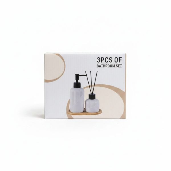 Set salle de bain 3 pièces : distributeur et diffuseur