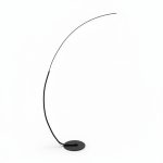 Lampadaire arc LED Miralys 32W en aluminium noir