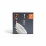 Spot LED Intégré Rond 5W 3000K PEC Lighting Skylight