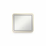 Miroir LED Carré Doré 60x60 cm avec Touche Tactile