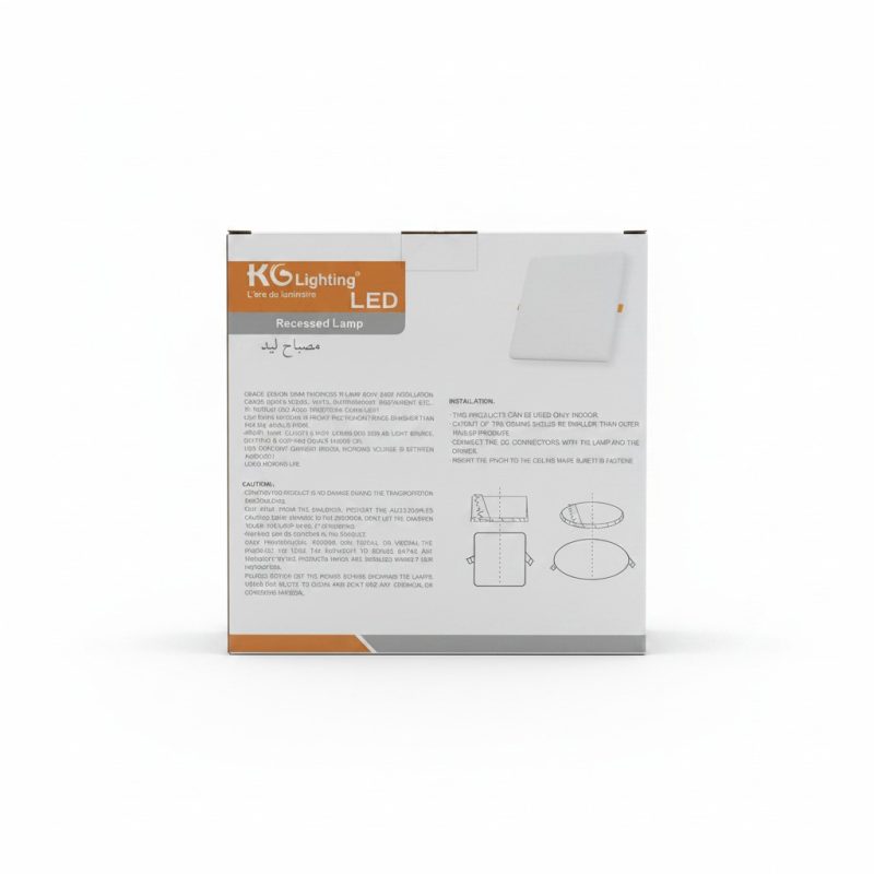 Panel LED Rond Encastrable Ajustable 36W 6500K KG Lighting