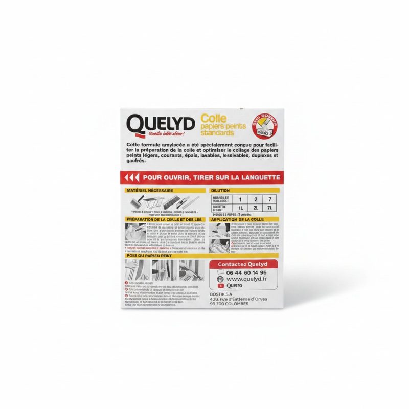 7785741 Colle Papiers Peints Standards 250g Quelyd pour 7 rouleaux