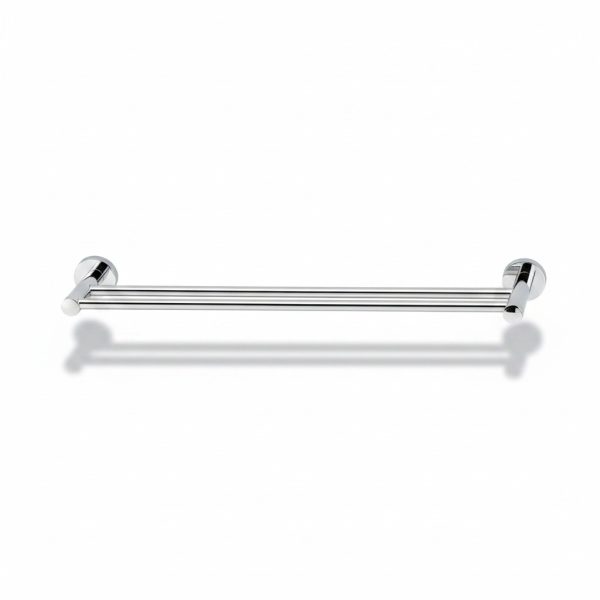 Porte-serviettes double mural design pour salle de bain