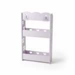Étagère multiusage 3 niveaux PVC 34x15x62 cm