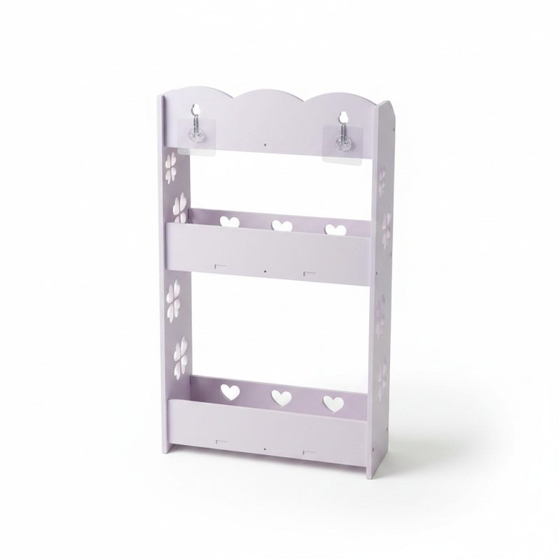 Étagère multiusage 3 niveaux PVC 34x15x62 cm