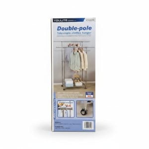 Portant à vêtements double barre télescopique 30kg YOULITE