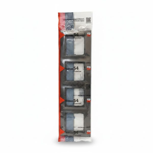 Cadre 4 Postes Graphite Simon 54 Premium