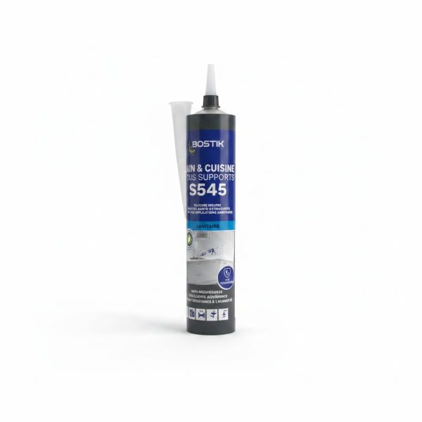 Mastic Silicone S545 Bain & Cuisine Transparent Bostik 300ml