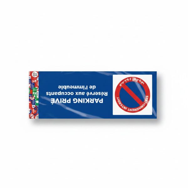 Plaque signalétique Parking Privé Réservé aux occupants
