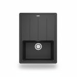 Évier à Encastrer 1 Bac Franke BFG 611-86 Noir Mat 86x50 cm