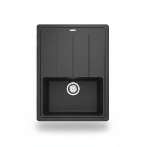 Évier à Encastrer 1 Bac Franke BFG 611-86 Noir Mat 86x50 cm