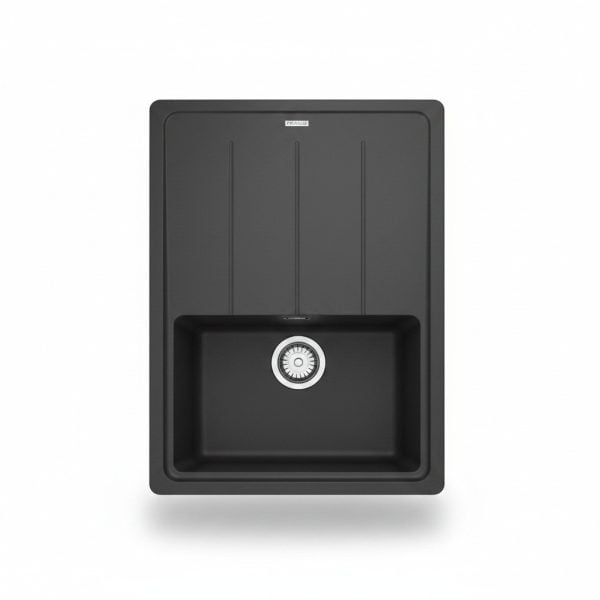 Évier à Encastrer 1 Bac Franke BFG 611-86 Noir Mat 86x50 cm