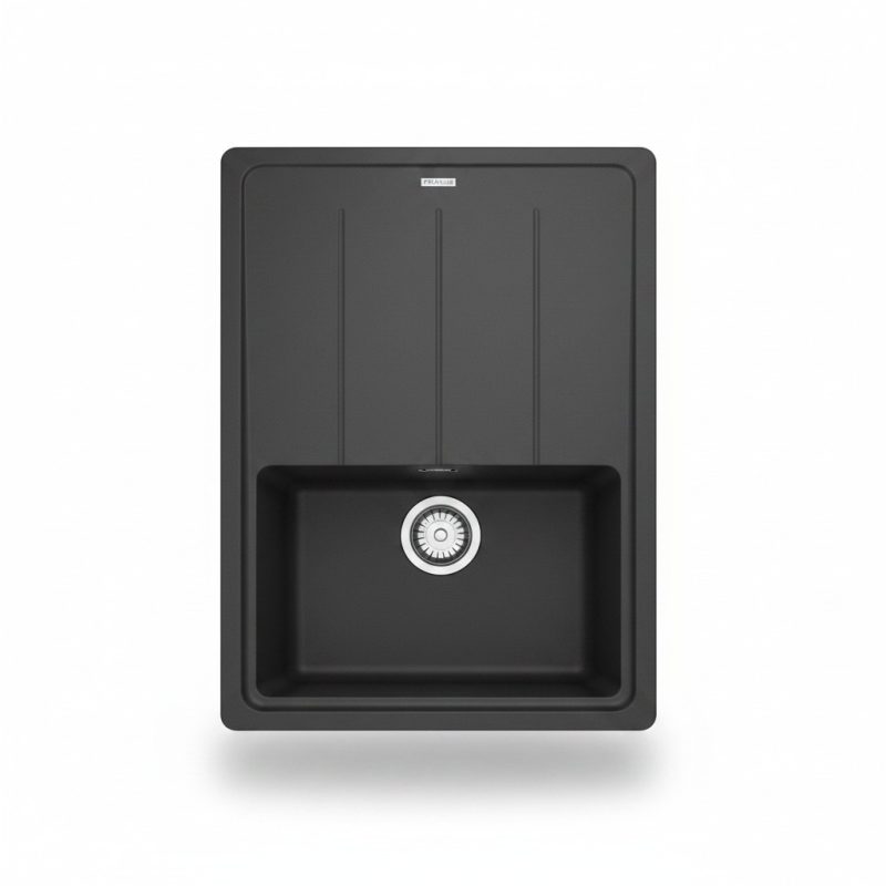 Évier à Encastrer 1 Bac Franke BFG 61186 Noir Mat 86x50 cm