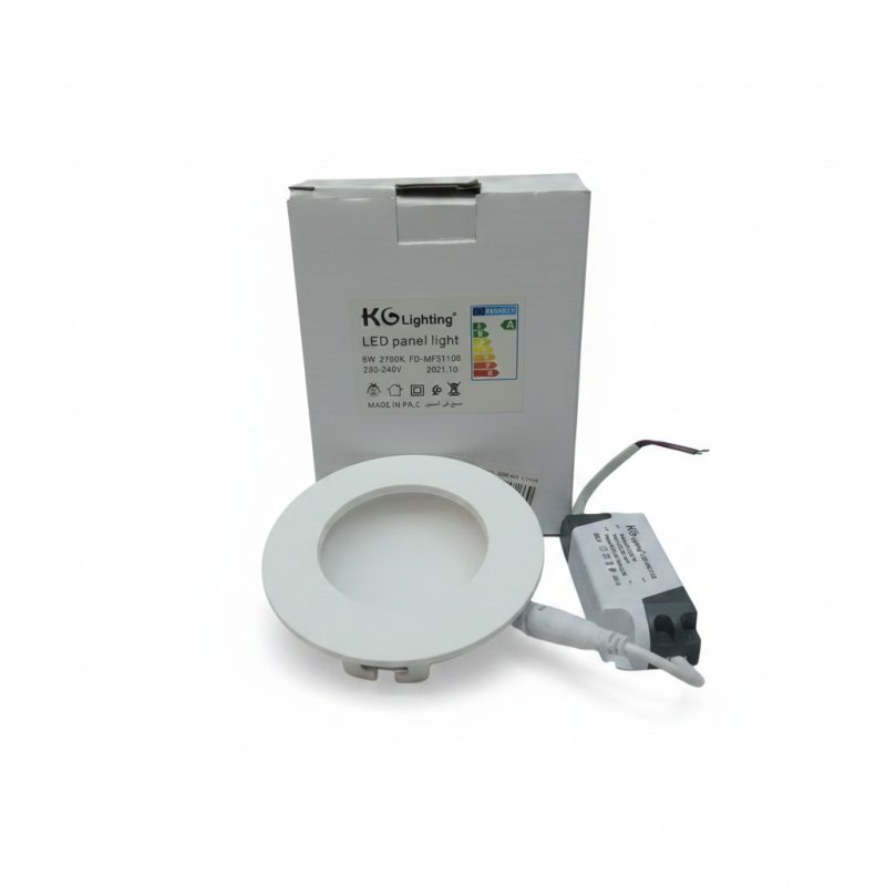 Panel LED Rond Encastré 8W 2700K KG Lighting