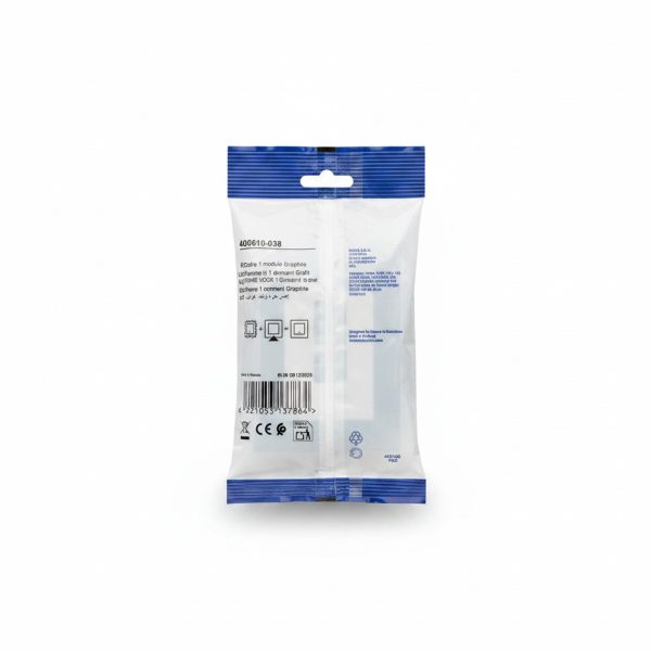 Plaque simple Graphite S24 Simon pour appareillage
