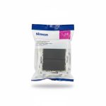 Double Interrupteur Simon S24 Graphite pour Installation Fixe
