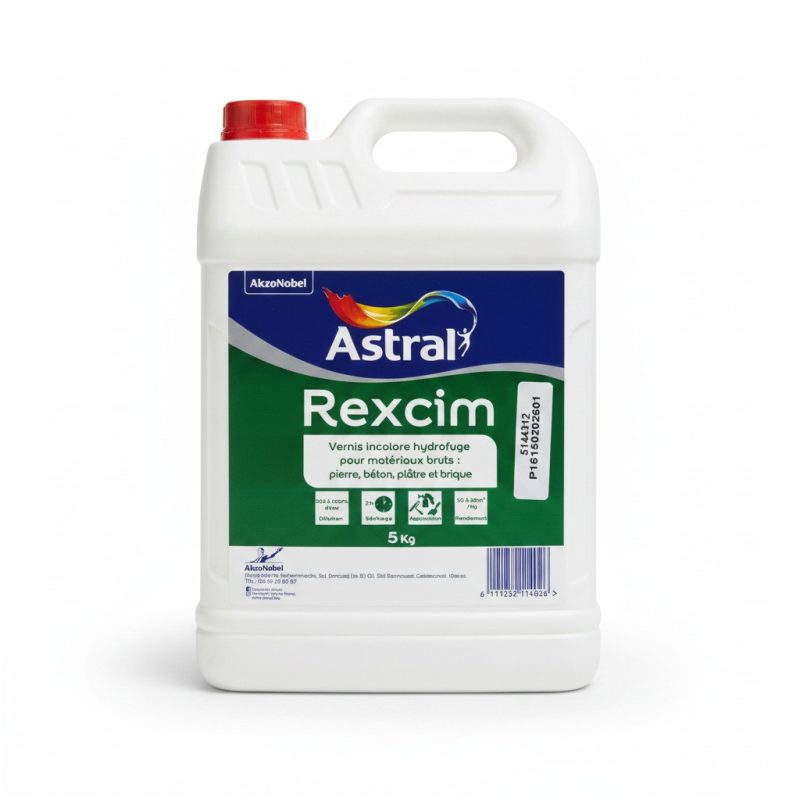 Vernis hydrofuge Rexcim 5 Kg pour matériaux bruts Astral