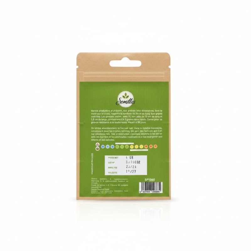 Graines de Haricot Nain Noir Semillas 4g