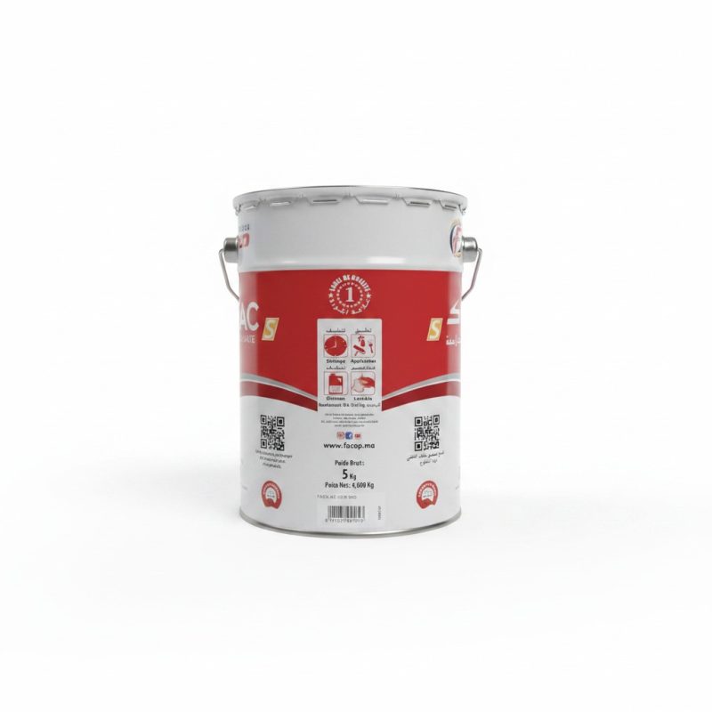Peinture Glycéro Brillante Noire FACOLAC S 4,6 kg ACOP