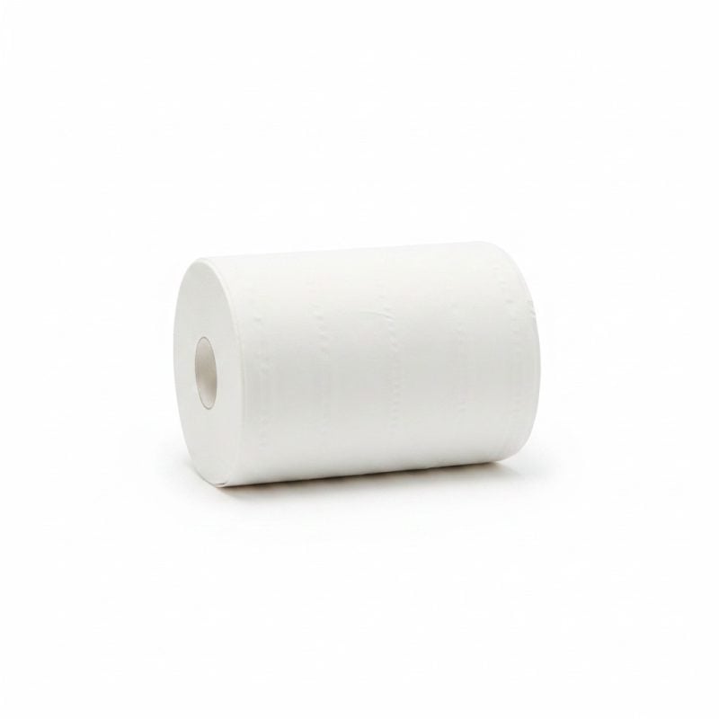 Rouleau de papier hygiénique blanc grand format pour SDB