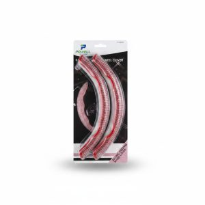 Couvre-volant racing strass rouge 2 pièces POWELL