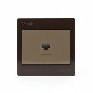 Prise RJ45 Cat.6 UTP Marron Musik Ingelec