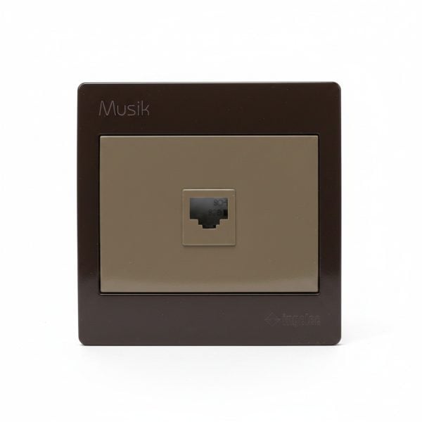 Prise RJ45 Cat.6 UTP Marron Musik Ingelec