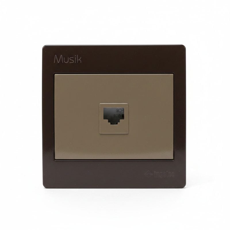 Prise RJ45 Cat.6 UTP Marron Musik Ingelec