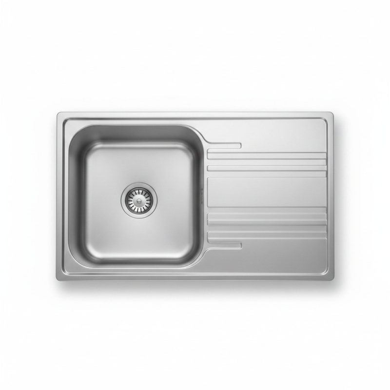 Évier de cuisine 2 bacs et égouttoir droit Inox SRX 621 D