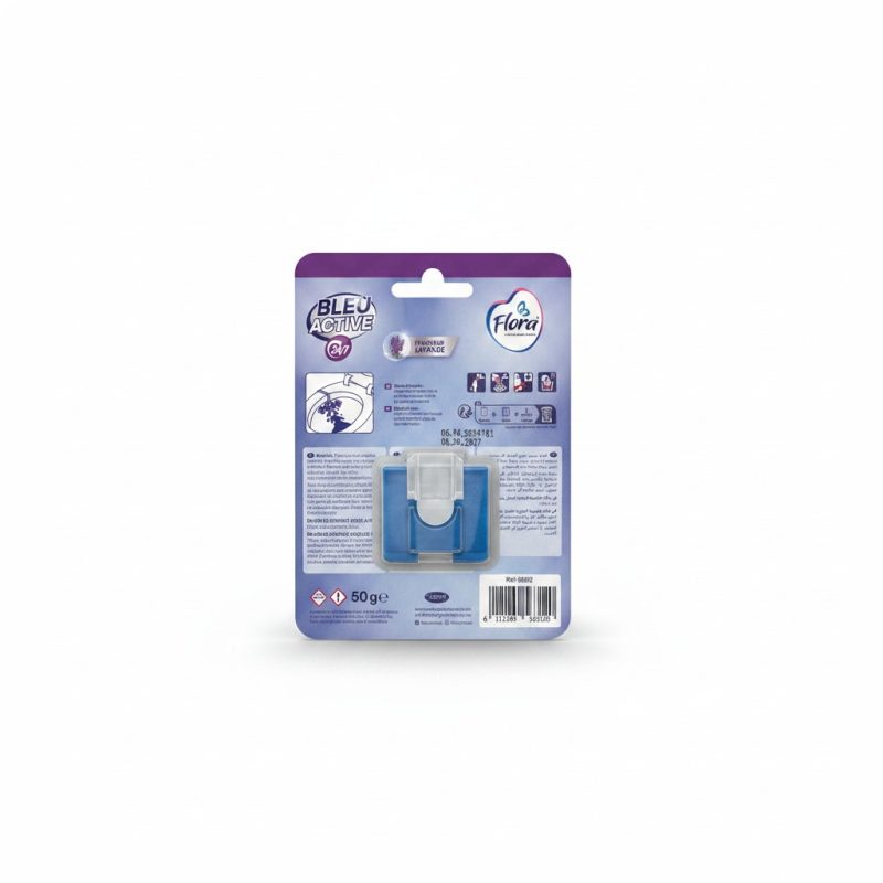 Bloc WC Eau Bleue Parfum Lavande 50g Flora