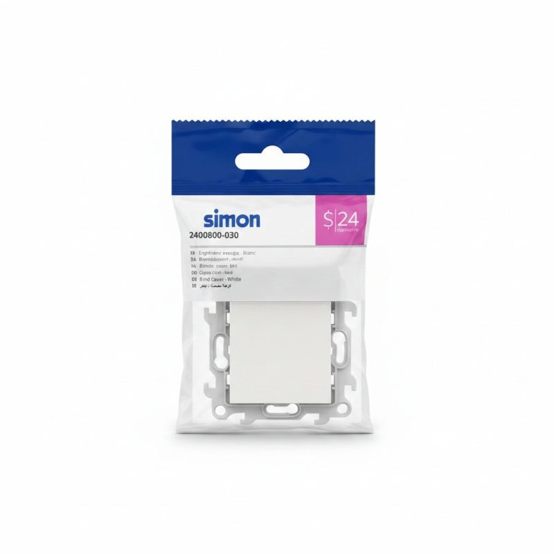 Obturateur Blanc Simon S24 pour Appareillage Fixe