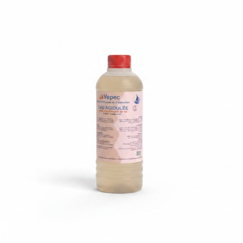 Eau Acidulée Acide Sulfurique 28° Bé 1L Vepec