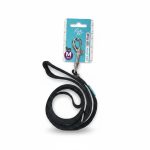 Laisse en Nylon Noir M 120x2,0 cm Leo Pet pour chien