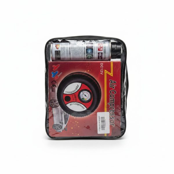Kit Compresseur d'Air 12V et Bombe Anti-Crevaison VESLEE